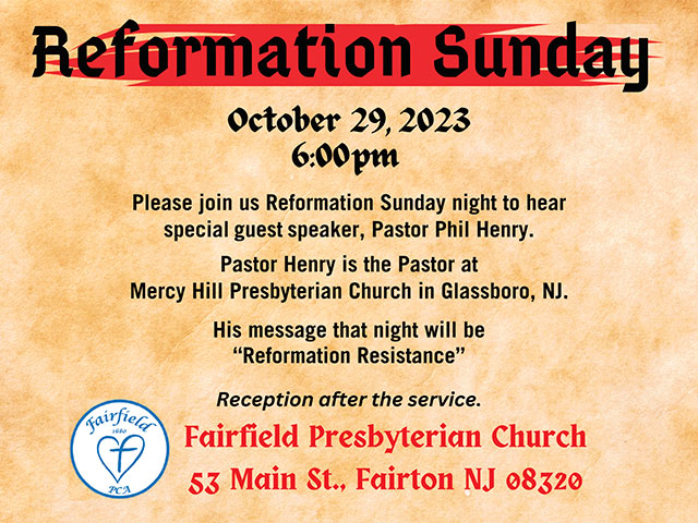 Reformation Sunday 2023