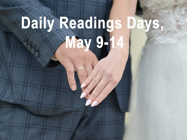 Daily Readings Days, May 9-14, 2026