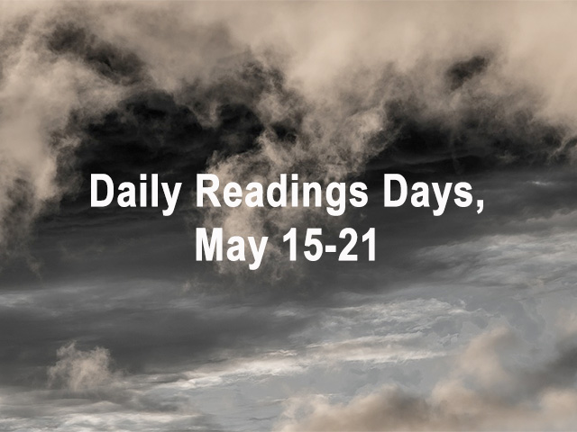 Daily Readings Days, May 15-21, 2026