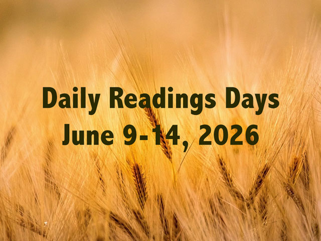 Daily Readings Days June 9-14, 2026