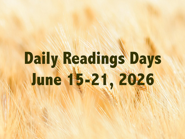Daily Readings Days June 15-21, 2026