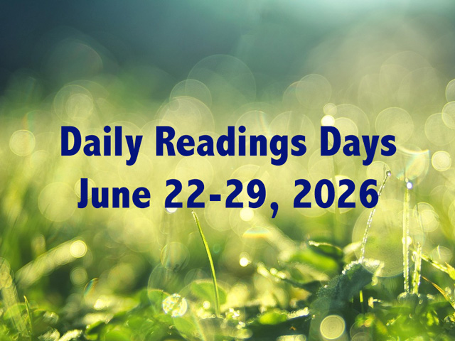Daily Readings Days June 22-29, 2026